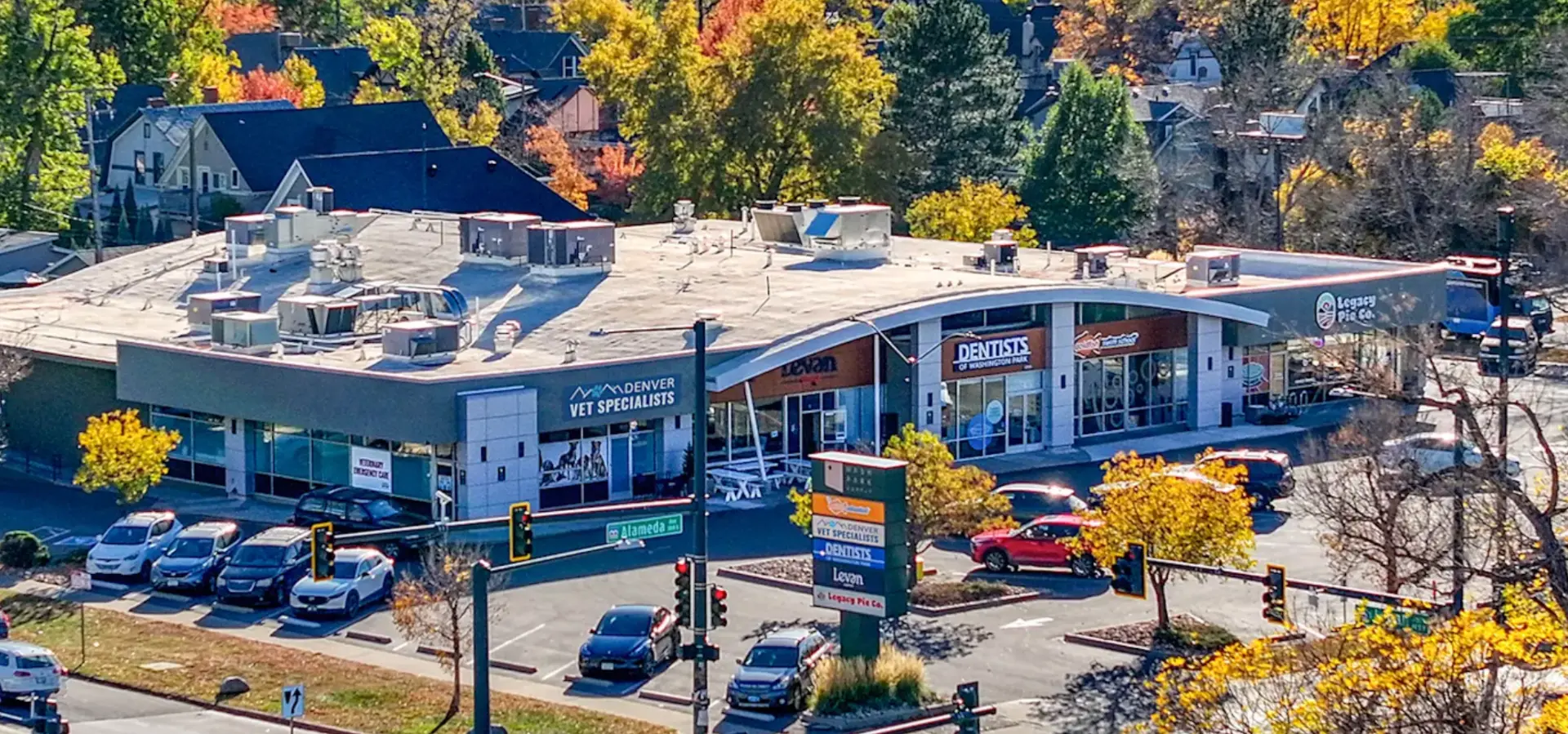 Neighborhood retail center with multiple tenants